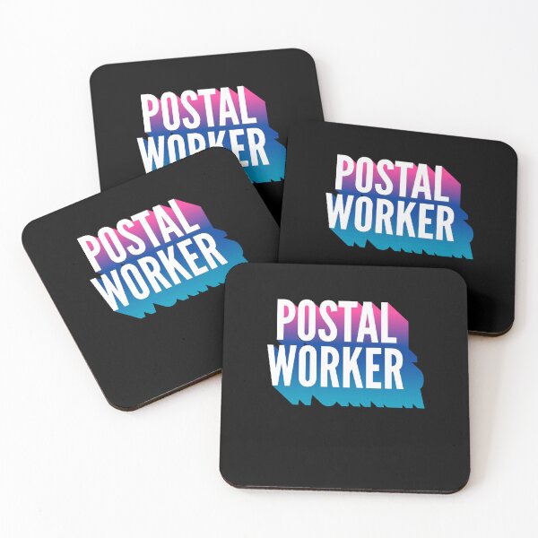 Item preview, Postal Worker With Long Gradient Shadow designed and sold by SVPOD.