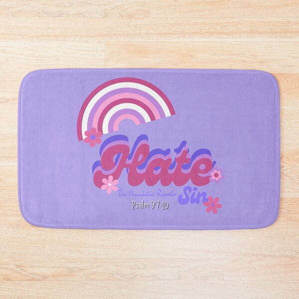 Item preview, Hate Sin Psalm 97:10 - Vintage Purple designed and sold by TheReporter1.