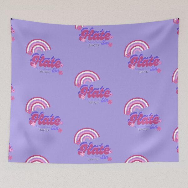 Item preview, Hate Sin Psalm 97:10 - Vintage Purple designed and sold by TheReporter1.
