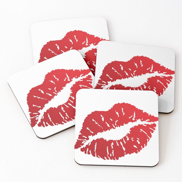 Item preview, kiss lips sticker, bag, water bottle, magnet, etc designed and sold by Mena P.