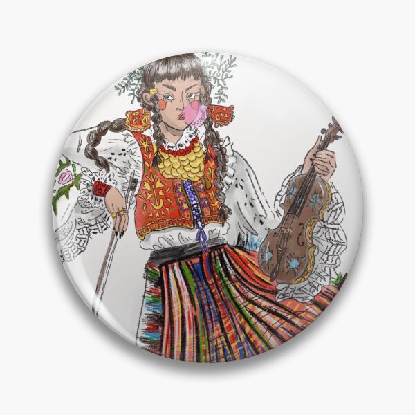 Item preview, Girl in traditional Slavic costume designed and sold by arichmede.