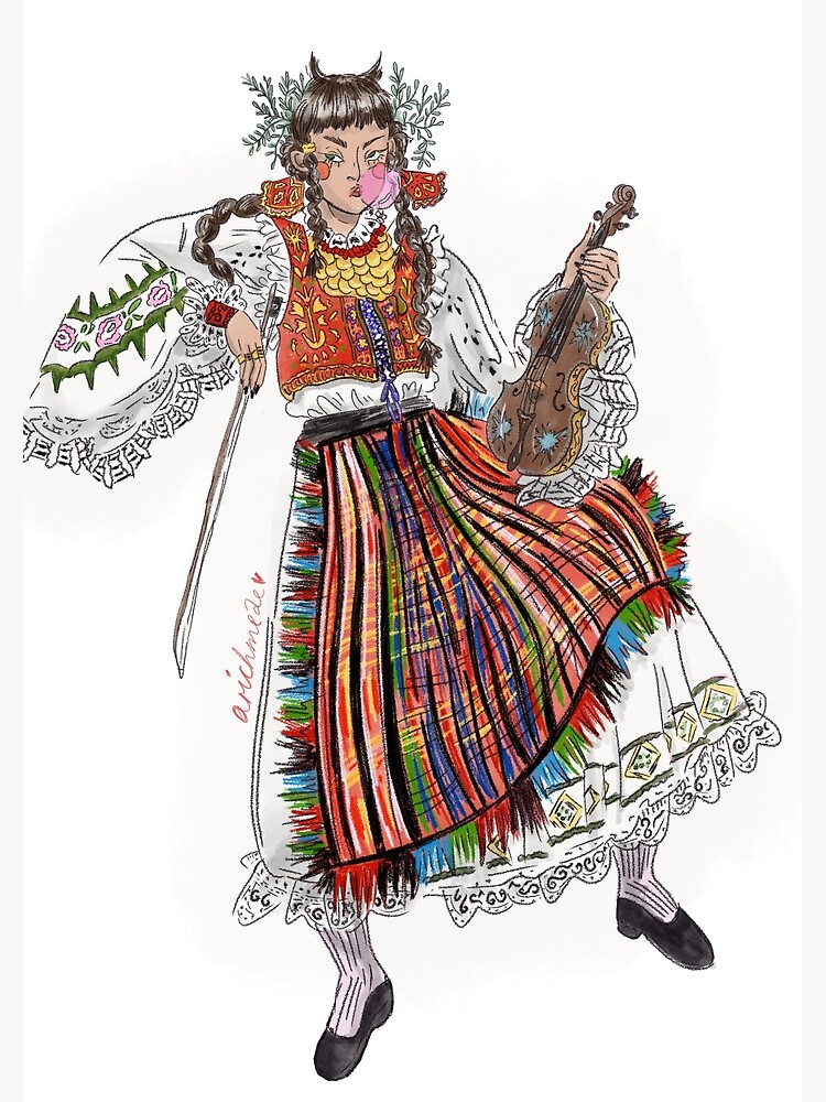 Traditional russian national clothes are womens Vector Image