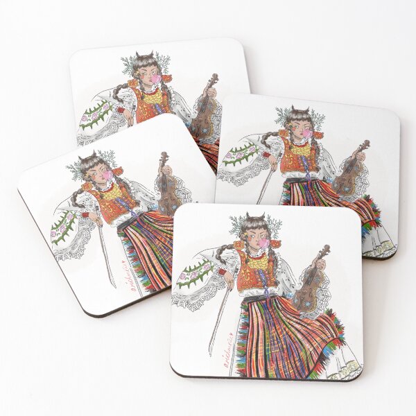 Item preview, Girl in traditional Slavic costume designed and sold by arichmede.