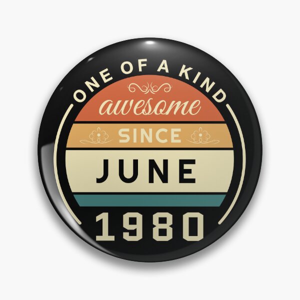 Item preview, Vintage June 1980 badge designed and sold by Palteeshop.