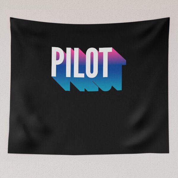 Item preview, Pilot With Long Gradient Shadow designed and sold by SVPOD.
