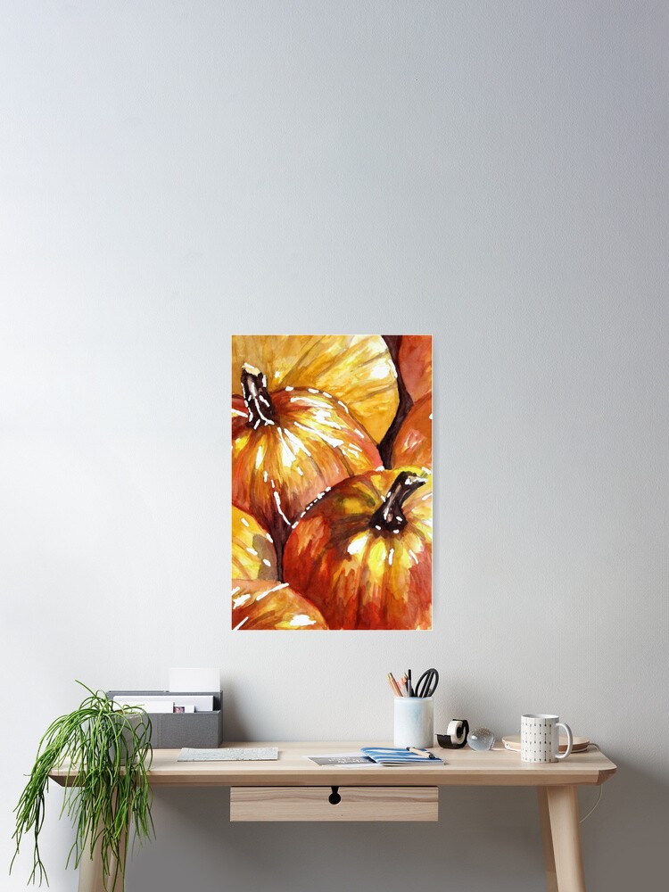 Thumbnail 2 of 3, Poster, Pumpkins designed and sold by JLCableStudio.