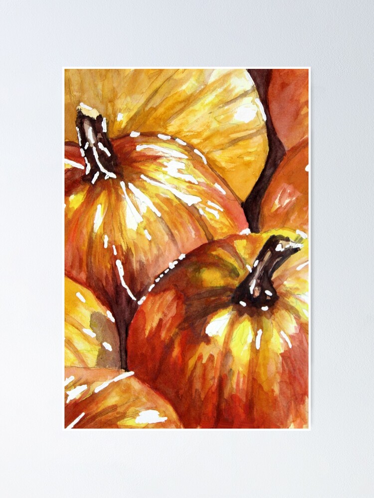 Thumbnail 1 of 3, Poster, Pumpkins designed and sold by JLCableStudio.