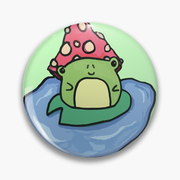 Item preview, Mushroom frog on lilypad designed and sold by Cat-a-tonic.