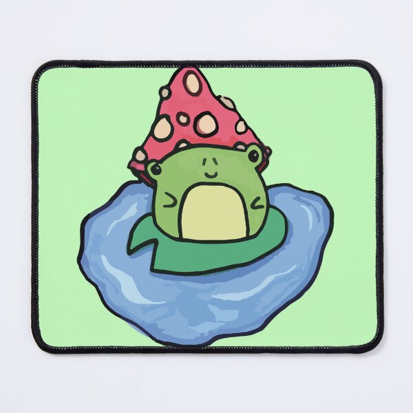 Item preview, Mushroom frog on lilypad designed and sold by Cat-a-tonic.