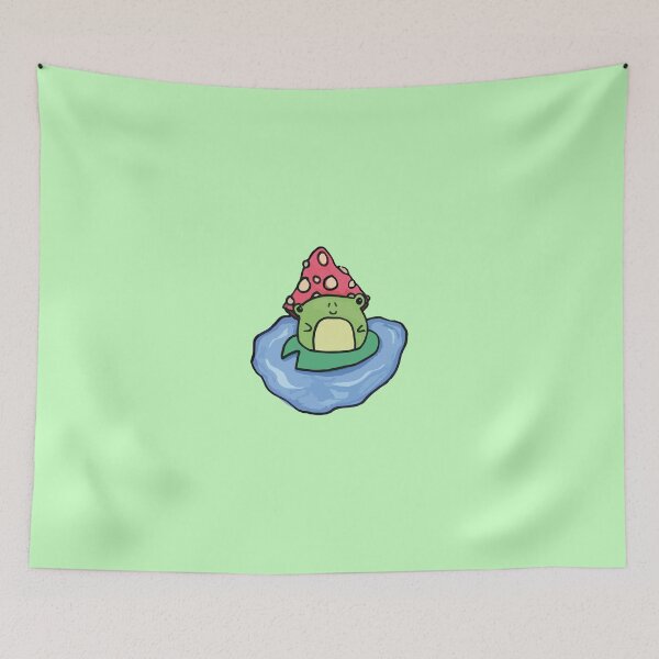 Item preview, Mushroom frog on lilypad designed and sold by Cat-a-tonic.