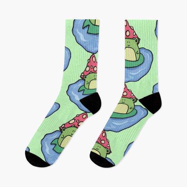 Item preview, Mushroom frog on lilypad designed and sold by Cat-a-tonic.