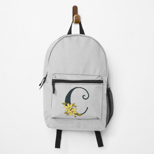 Item preview, Yellow floral C monogram designed and sold by Coffee Lifestyle.