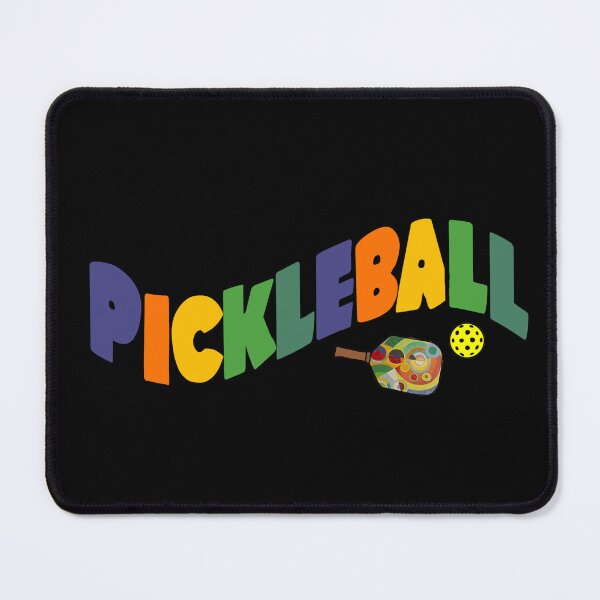 Item preview, Cool Colorful Pickleball Wavy text and Paddle designed and sold by Nature's Fancy.