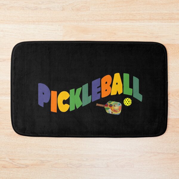 Item preview, Cool Colorful Pickleball Wavy text and Paddle designed and sold by Nature's Fancy.