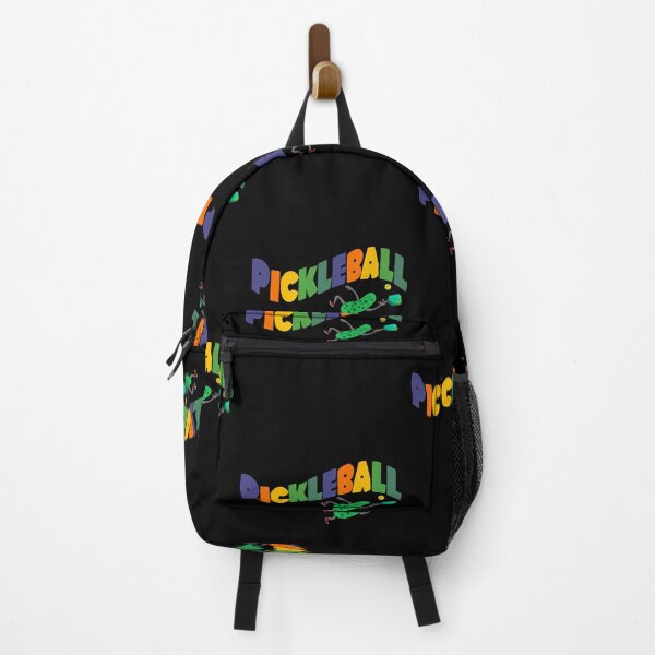 Item preview, Funny Colorful Pickleball Wavy text Leaping Pickle designed and sold by Nature's Fancy.