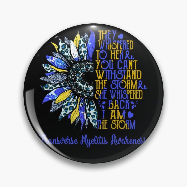Item preview, I Am The Storm Sunflower Leopard Transverse Myelitis Awareness designed and sold by rechardtee.