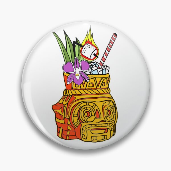 Item preview, Flaming Tiki Drink designed and sold by nerdpins.