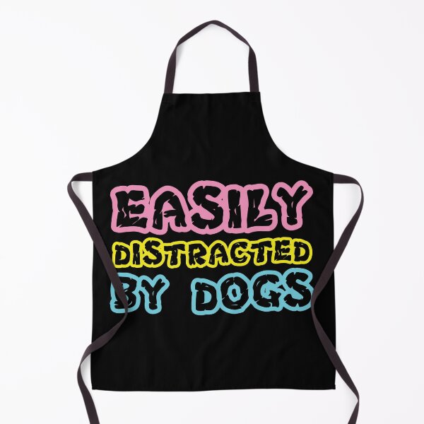 Item preview, easily distracted by dogs sticker, Rescue dog Sticker Laptop Decals, coffee inspirational for Water Bottles designed and sold by TomorrowQuotes.