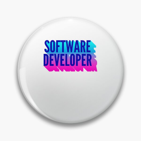 Item preview, Software Developer With Long Gradient Shadow designed and sold by SVPOD.