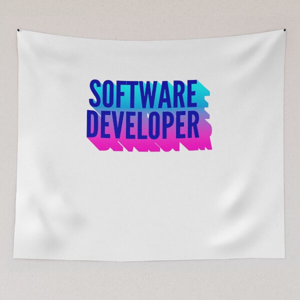 Item preview, Software Developer With Long Gradient Shadow designed and sold by SVPOD.