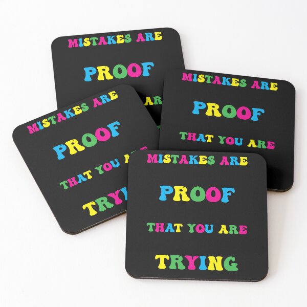Item preview, Mistakes Are Proof That You Are Trying designed and sold by PufnicaDesign.