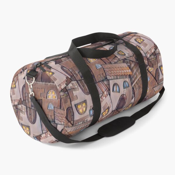 Item preview, Abstract Fairy Tale Village Landscape - Village Art designed and sold by antevasinart.