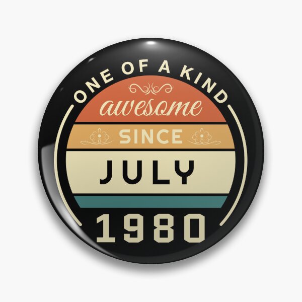 Item preview, Vintage July 1980 badge designed and sold by Palteeshop.
