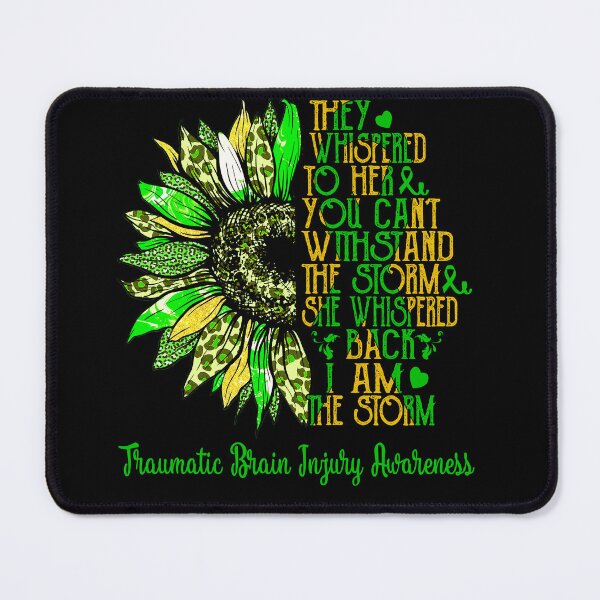 Item preview, I Am The Storm Sunflower Leopard Traumatic Brain Injury Awareness designed and sold by rechardtee.