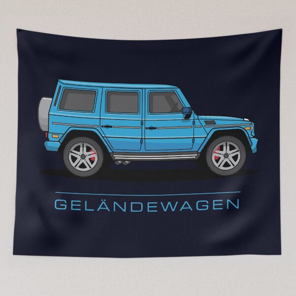 Item preview, Merc 4x4 SUV Luxury Car Wagon Light Blue designed and sold by blackdogshop.