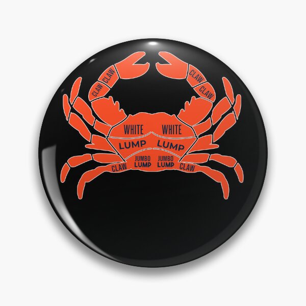 Item preview, Crab Butcher Diagram Crustaceancore Crab Meat Humor Funny Food Pun Great Holiday Gift designed and sold by Countrysmart.