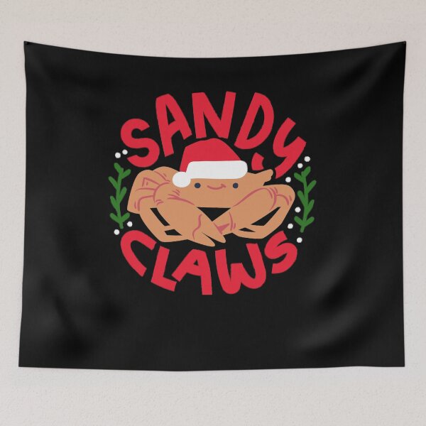 Item preview, Cute Sandy Claws Crustaceancore Christmas Cartoon Crab Humor Funny Food Pun Great Gift designed and sold by Countrysmart.
