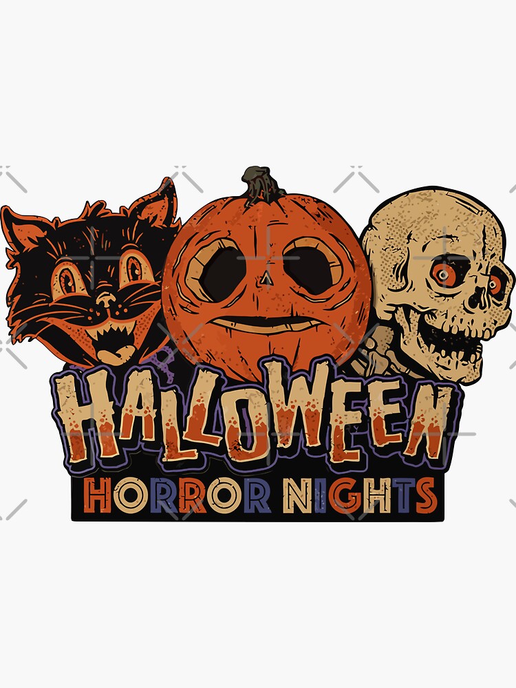 "HHN Merch Halloween Horror Nights" Sticker for Sale by BenizMass