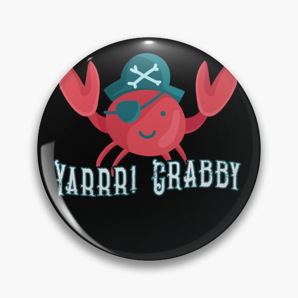 Item preview, Cute Yarrr Crabby Pirate Crustaceancore Cartoon Crab Humor Funny Food Pun Great Holiday Gift designed and sold by Countrysmart.