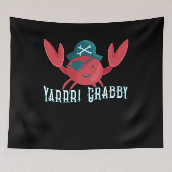 Item preview, Cute Yarrr Crabby Pirate Crustaceancore Cartoon Crab Humor Funny Food Pun Great Holiday Gift designed and sold by Countrysmart.