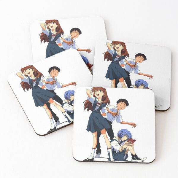 Item preview, Asuak, Shinji, and Rei designed and sold by The Waffle Stand.
