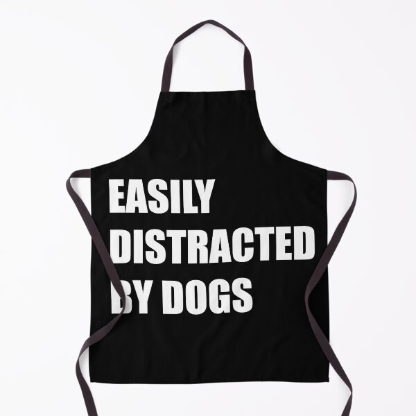 Item preview, easily distracted by dogs sticker, Rescue dog Sticker Laptop Decals, coffee inspirational for Water Bottles designed and sold by TomorrowQuotes.