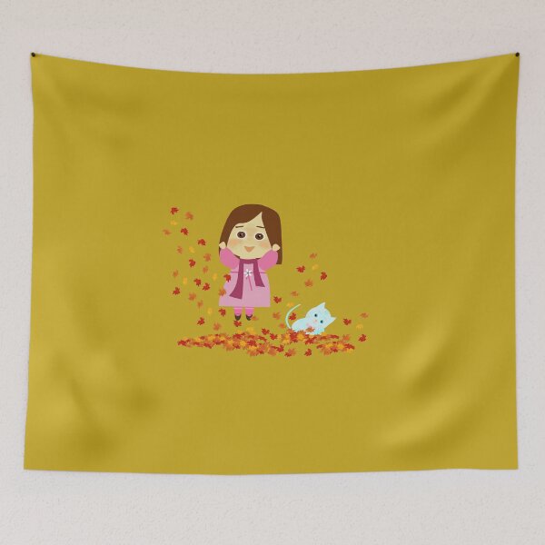 Item preview, Cathy and the Cat enjoy the Fall designed and sold by Laura Greco.