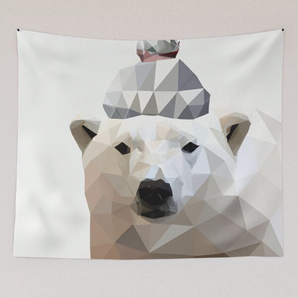 Item preview, The polar bear has a funny hat designed and sold by NickHasling.