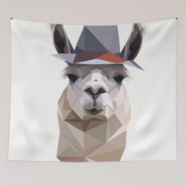 Item preview, The llama has a funny hat designed and sold by NickHasling.