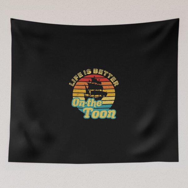 Item preview, Life is better on the toon pontoon captain designed and sold by absolutdesign.