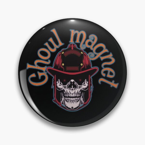 Item preview, Firefighter Ghoul Magnet Celebrating Halloween designed and sold by BtheLight.