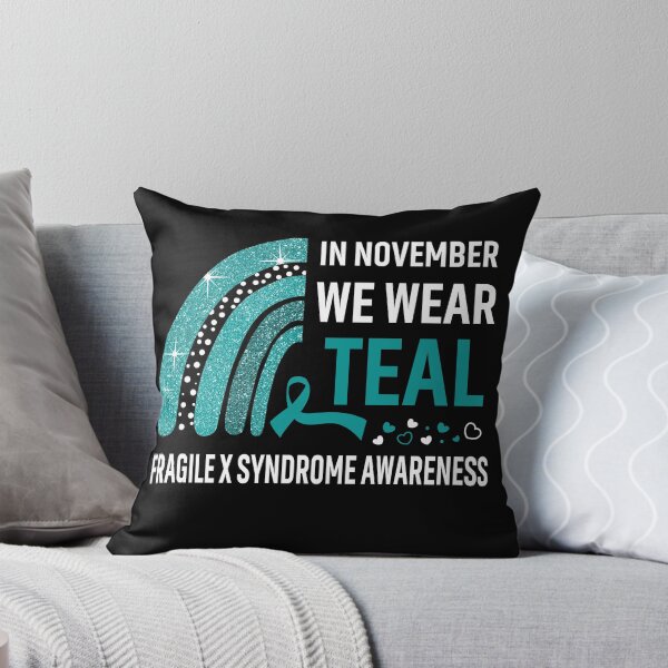 Item preview, In November We Wear Teal Fragile X Syndrome Awareness designed and sold by Gillosina.