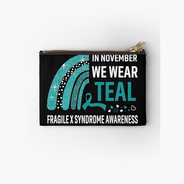 Item preview, In November We Wear Teal Fragile X Syndrome Awareness designed and sold by Gillosina.