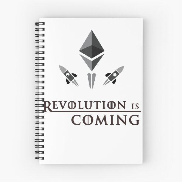 Item preview, Revolution Is Coming With Ethereum  Ether To The Moon designed and sold by ElkeD.