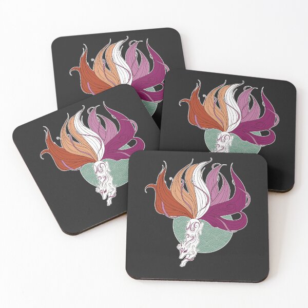 Item preview, Lesbian Pride Kitsune designed and sold by Clara Hollins.