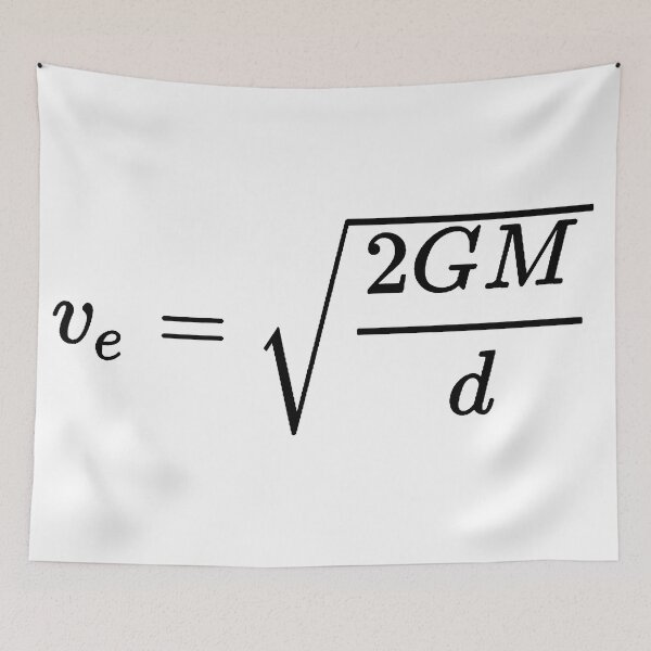 Item preview, escape velocity, fundamental equation of space exploration designed and sold by NoetherSym.
