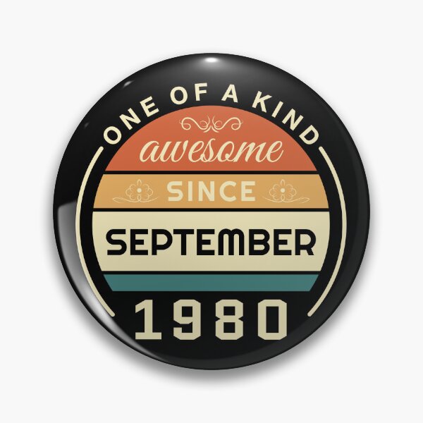 Item preview, Vintage September 1980 badge designed and sold by Palteeshop.