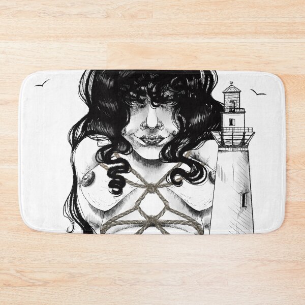 Item preview, the lighthouse (black + white) designed and sold by n rodriguez.