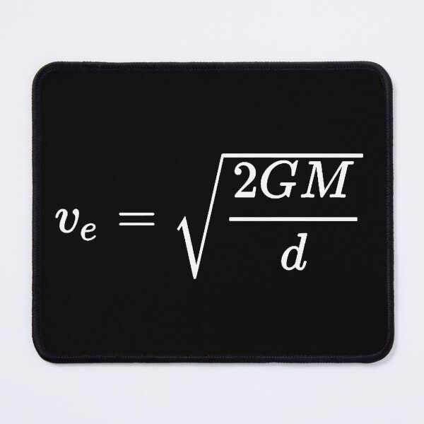 Item preview, escape velocity, fundamental equation of space exploration designed and sold by NoetherSym.