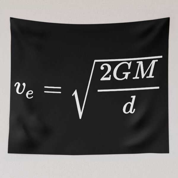 Item preview, escape velocity, fundamental equation of space exploration designed and sold by NoetherSym.